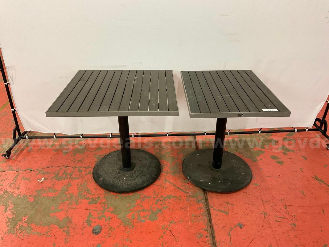 2 - Florida Seating Tables, 30"x24"x32" & 30"x32"x32"