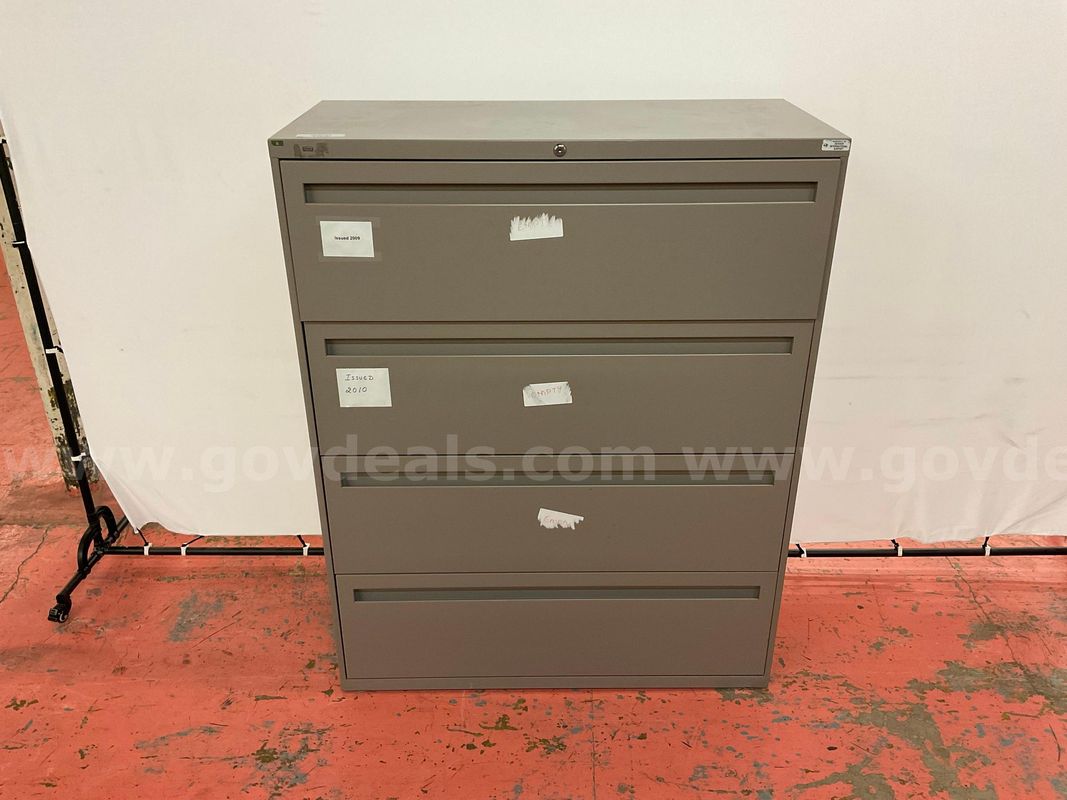 HON 4 Drawer Filing Cabinet, 53"x42"x19"