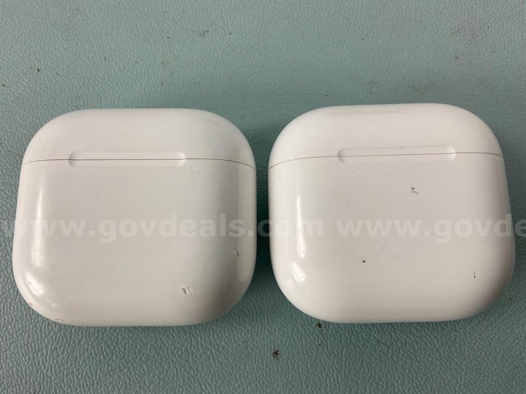 2 - Apple AirPods Gen 4 with Charging Cases, Models: A3059 (Both Power On)