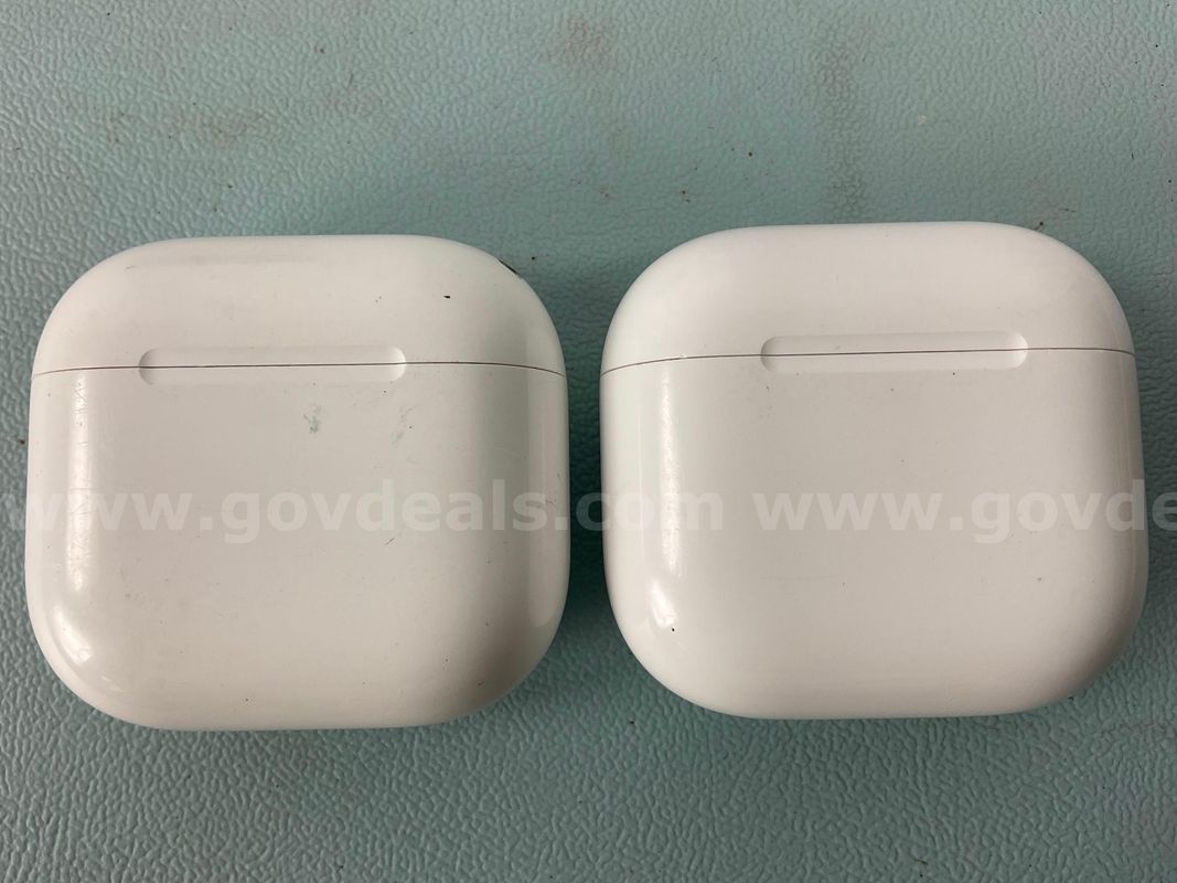 2 - Apple AirPods Gen 4 with Charging Cases, Models: A3058 (Both Power On)