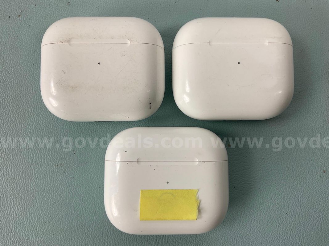 3 - Apple AirPods 3rd Gen with Charging Cases, Models: A2897 (All Power On)