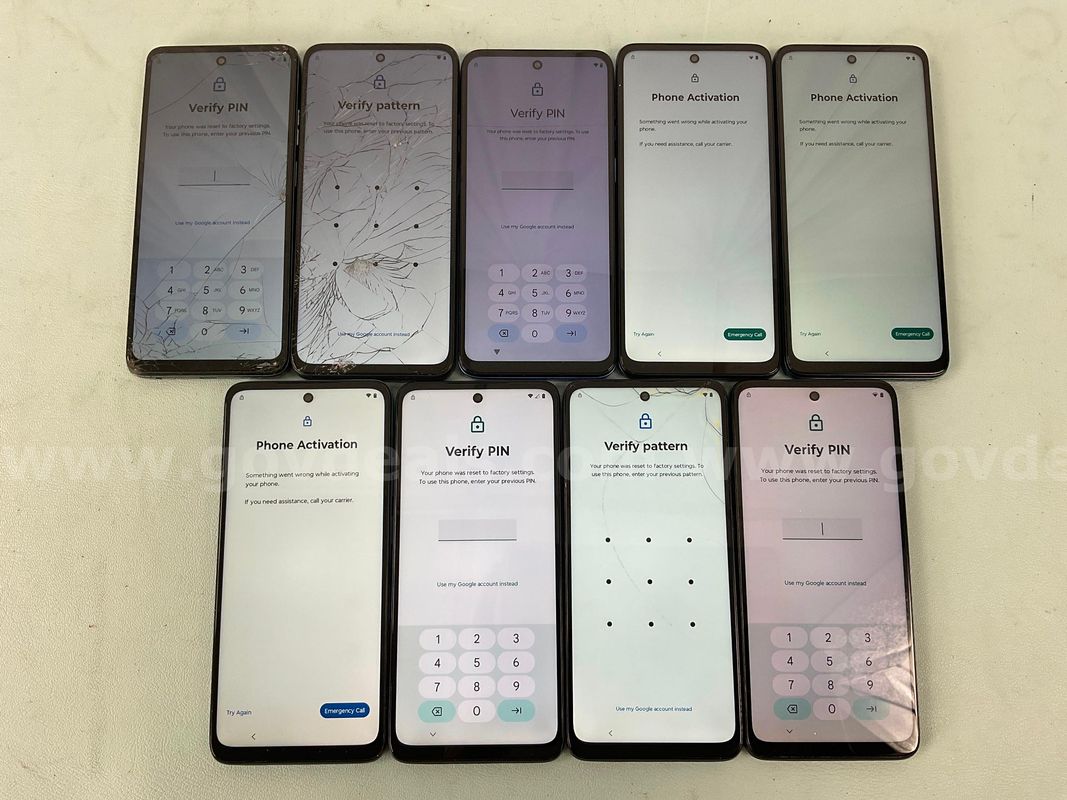 9 - Motorola Cell Phones (User Locked)
