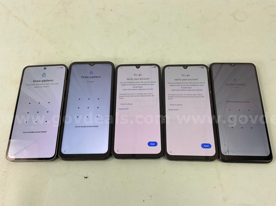 5 - Samsung Cell Phones (User Locked)