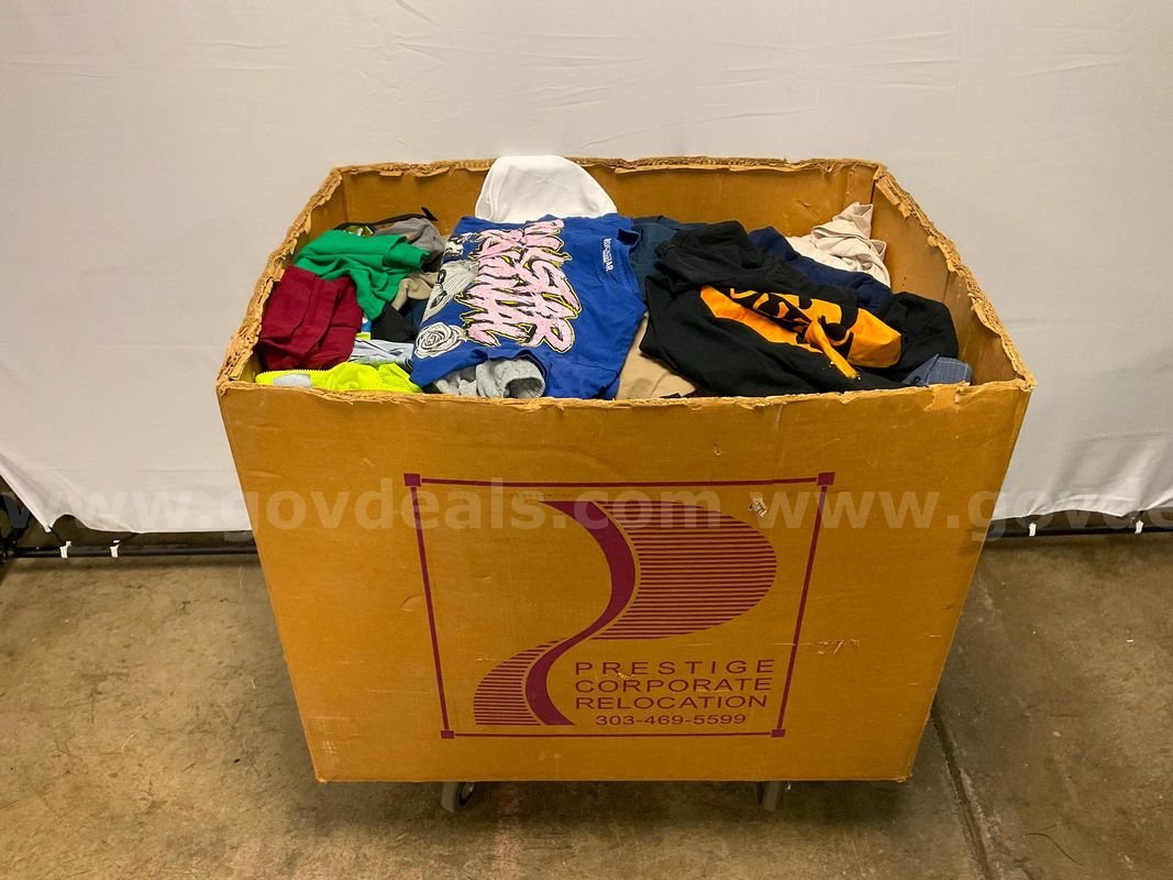 Large Box of T-Shirts, Shorts & Misc Clothing