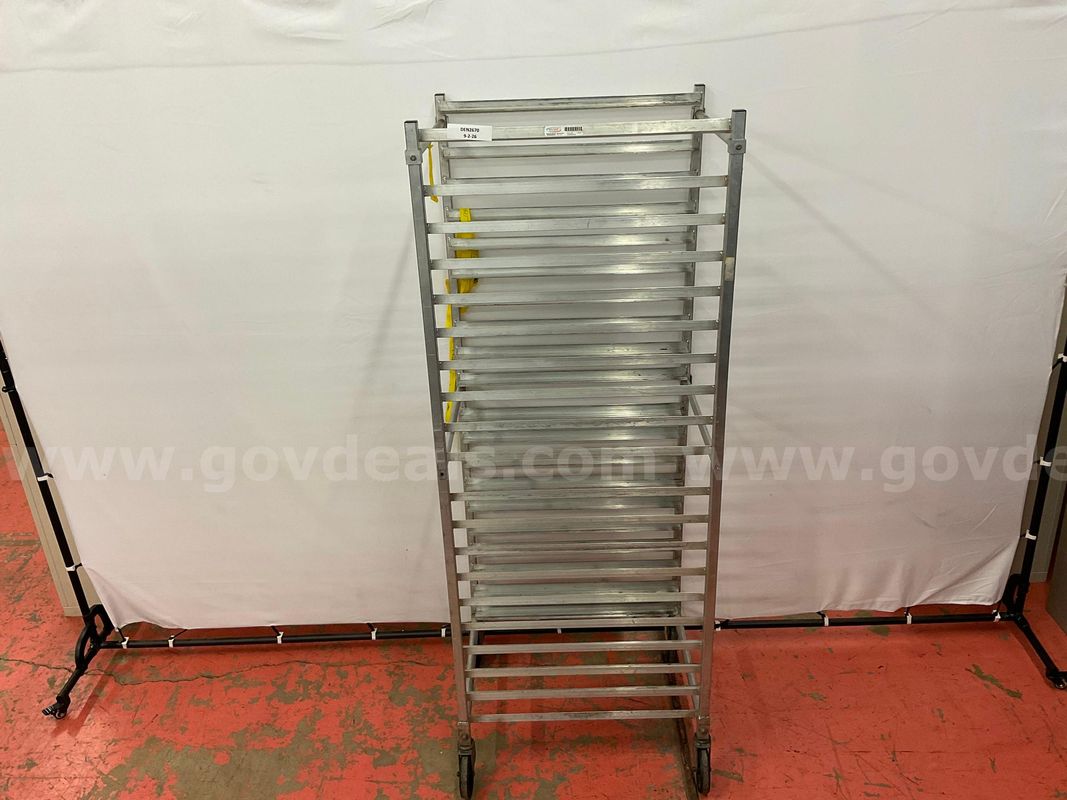 Winholt Knock Down Pan Rack on Wheels, Model ADE1820B/KDA, 68"x26"x21"