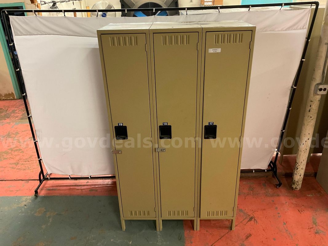 3 - Tennsco Lockers, 78"x46"x18