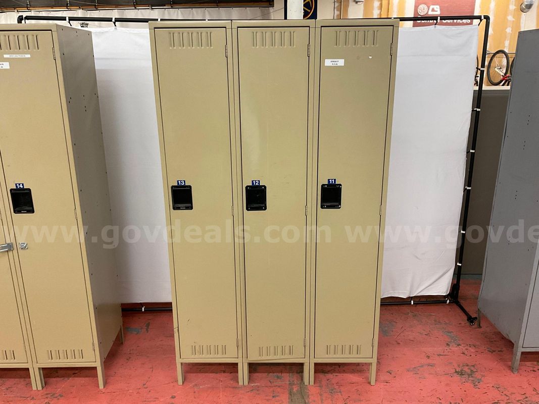 3 - Tennsco Lockers, 78"x46"x18