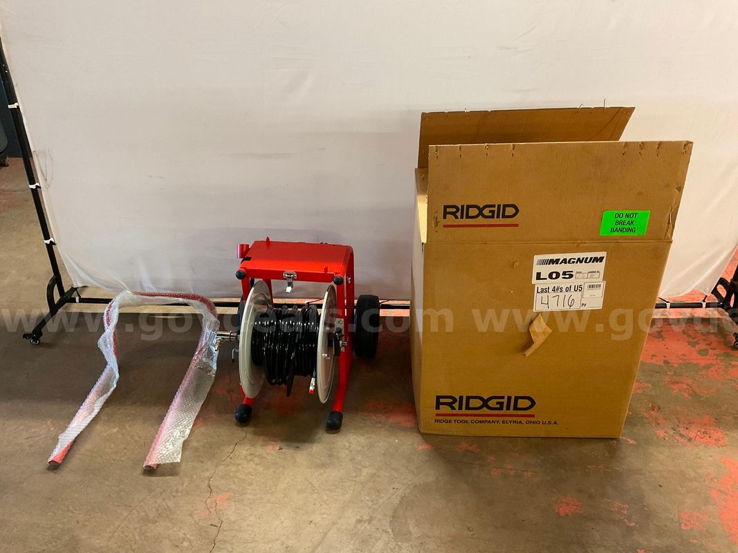 Ridgid W/H30 Cart With Hose Reel & Hose In Box