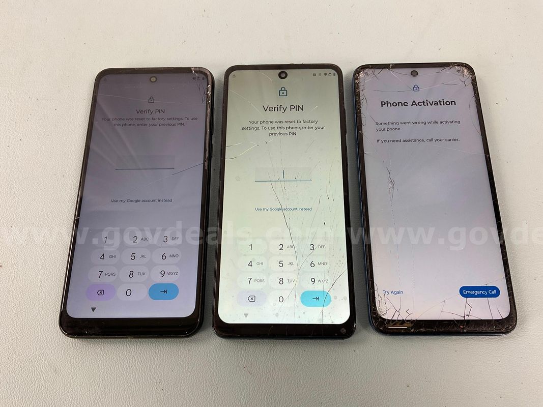 3 - Motorola Cell Phones (User Locked)