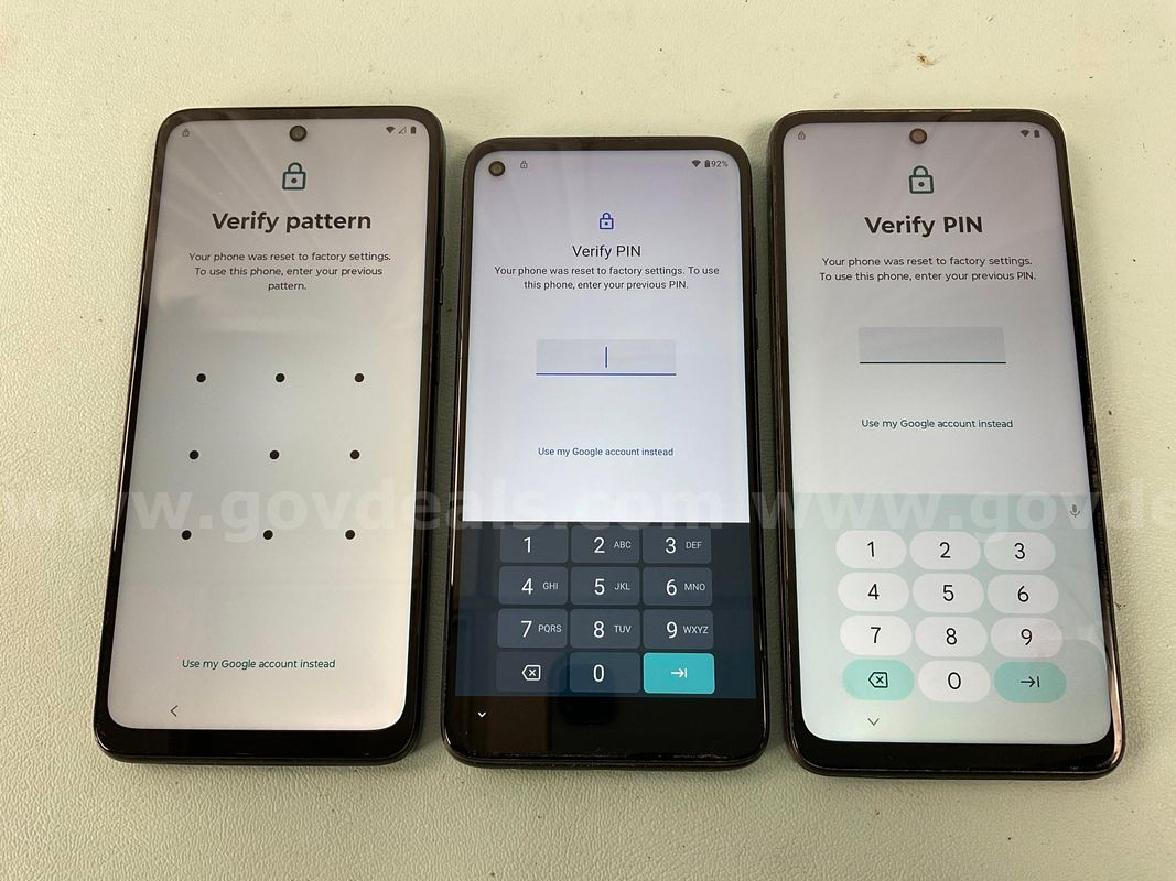 3 - Motorola Cell Phones (User Locked)