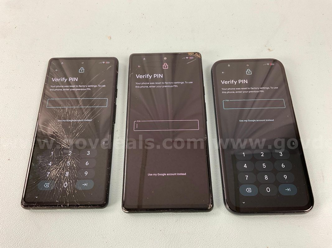 3 - Google Pixel Cell Phones (User Locked)