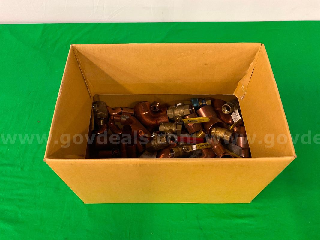 Box of Brass & Copper Pieces