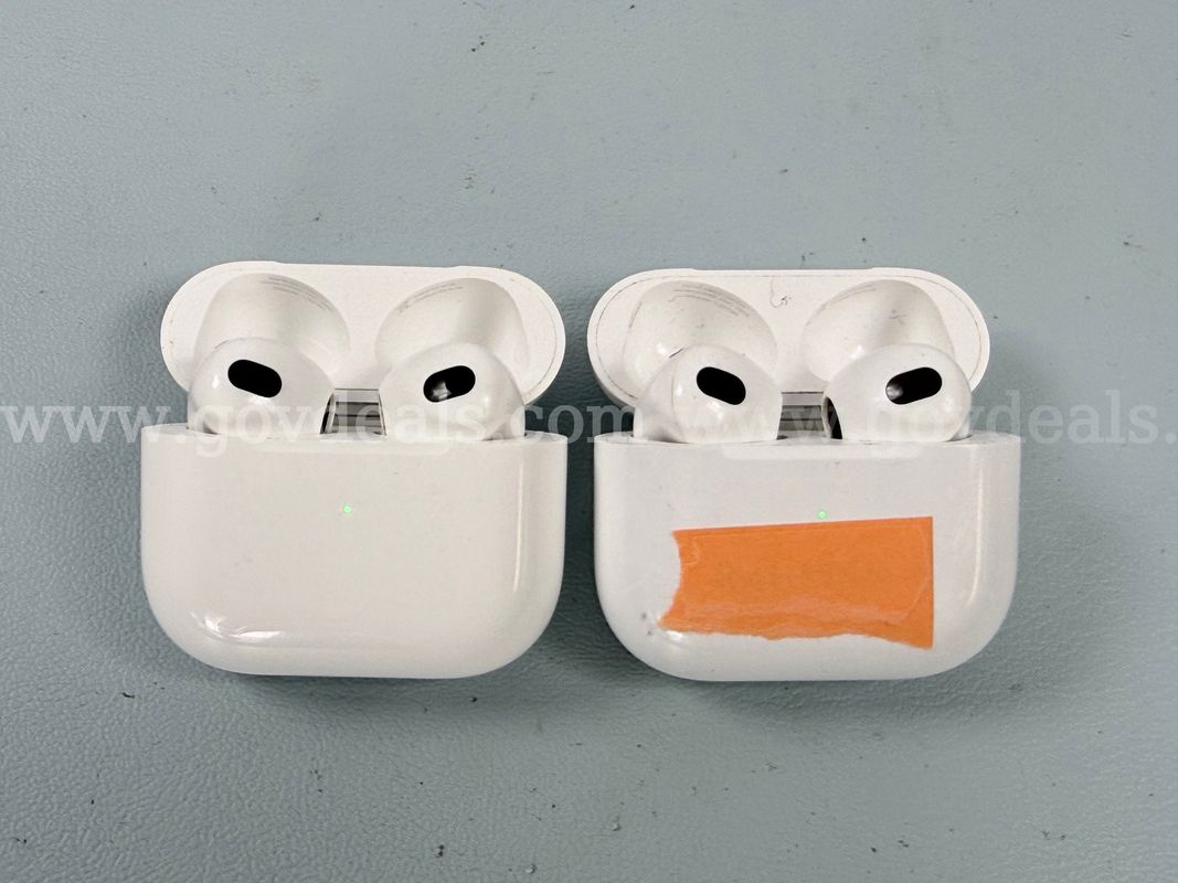 2 - Apple AirPods 3rd Gen with Charging Cases, Models: A2566