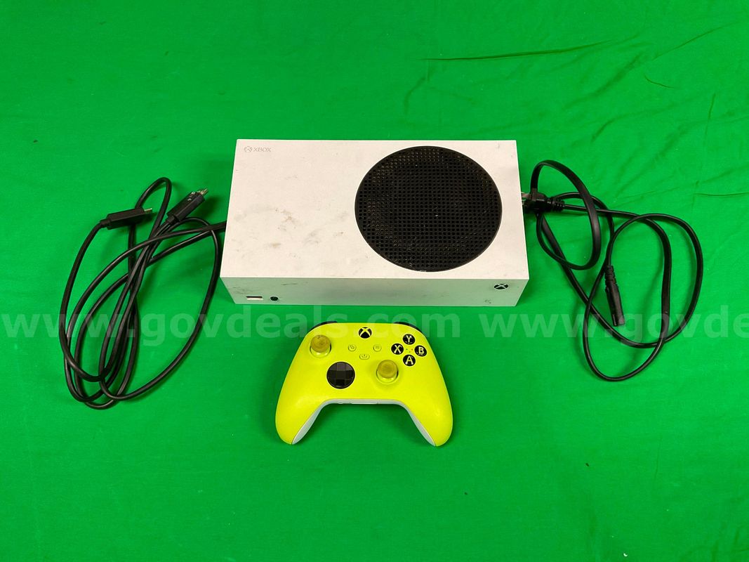 Microsoft XBox Series S Video Game Console, Model 1883 With Wireless Controller, Power Cord & Cable