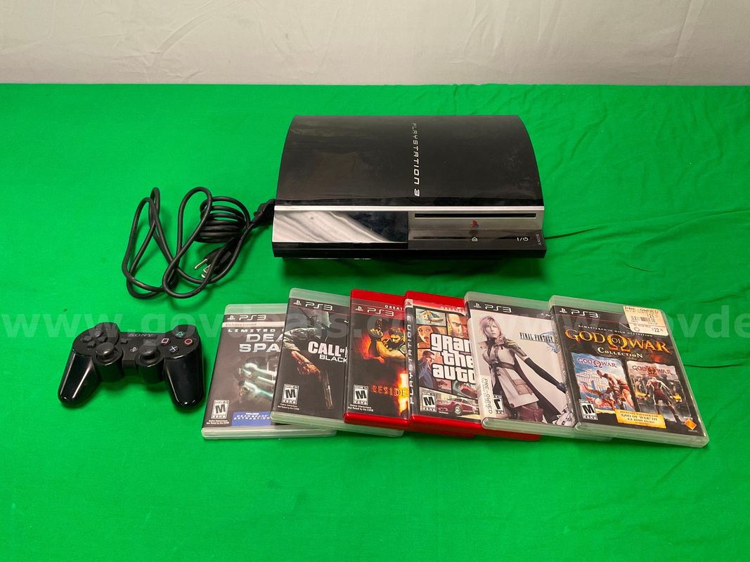 Sony Playstation 3 Video Game Console, Model CECHL01 With Controller, Accessories & 6 - Games