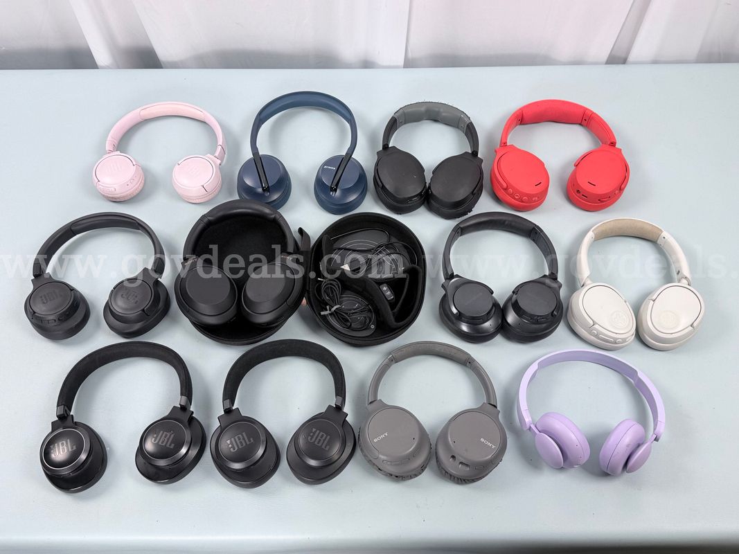 12 - Bluetooth Wireless Headphones Including JBL, Skull Candy, Sony, and More (Untested)