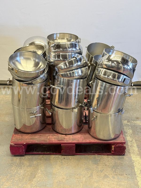 Lot of Stainless Steel Beverage Dispensers With Stands