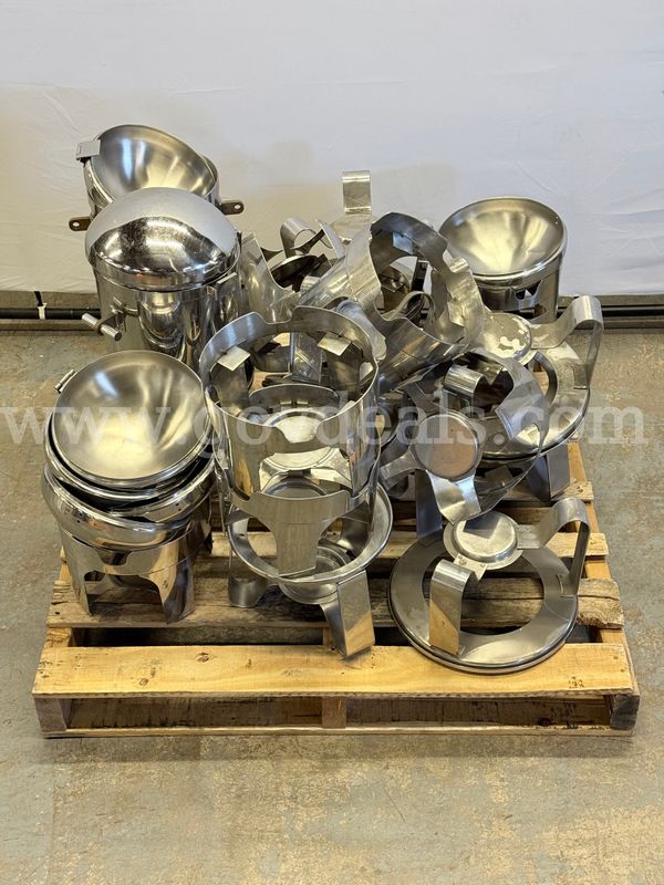 Lot of Stainless Steel Beverage Dispensers With Stands