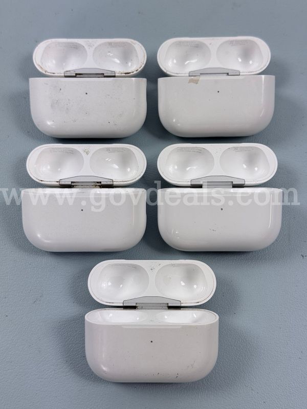 5 - EMPTY Apple Airpod Cases, Models: 3 - A2968 & 2 - A2700 (Untested)