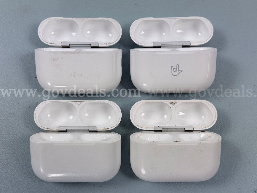 4 - EMPTY Apple AirPod Pro 3 Cases, Models: A3122 (Untested)
