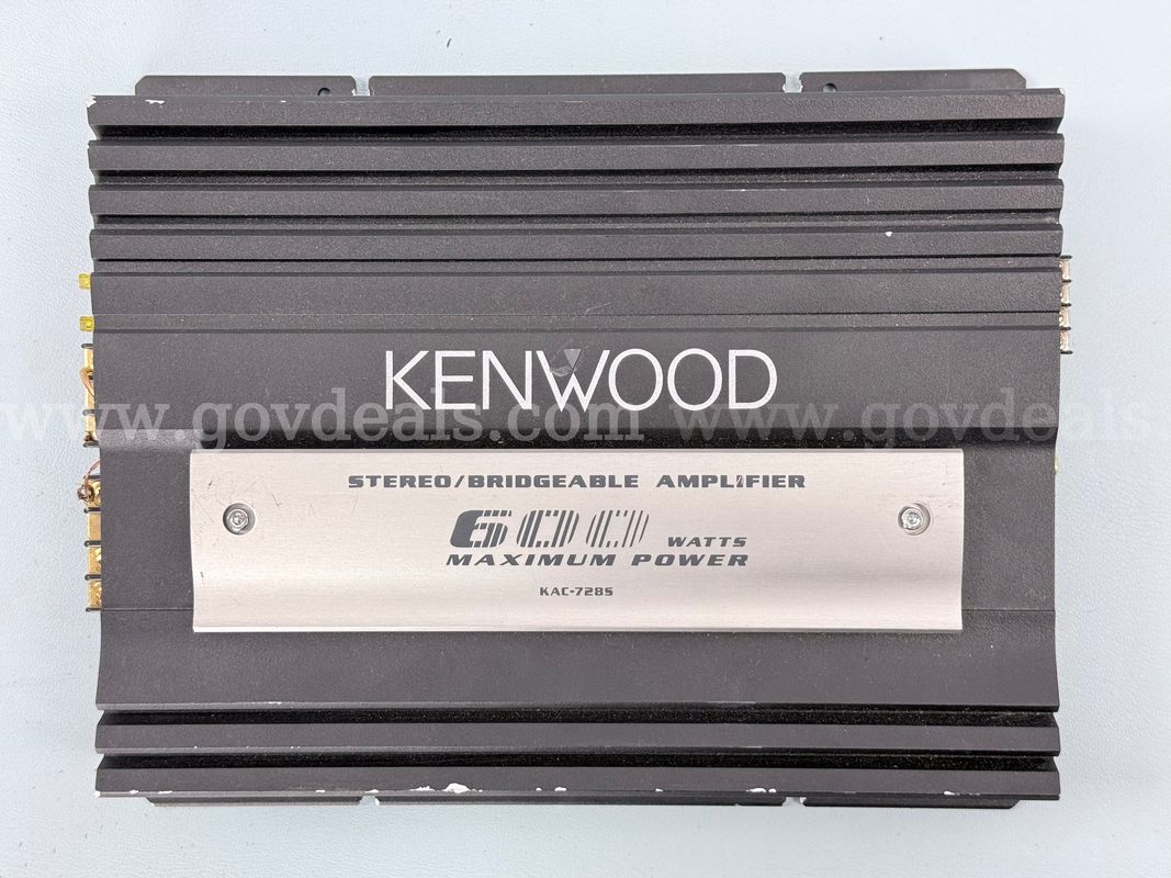 Kenwood 2-Channel Audio Amplifier, Model: KAC-7285 (Untested)