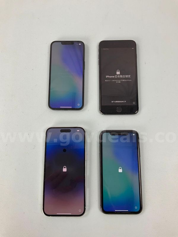4 - Apple iPhones (User Locked) All Power On