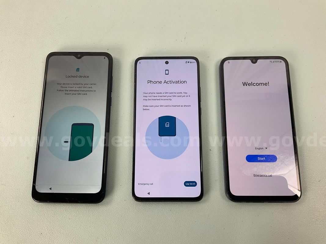 3 - Cell Phones (User Locked) All Power On