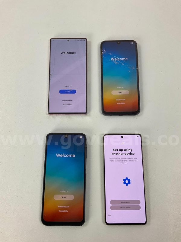 4 - Cell Phones (User Locked) All Power On