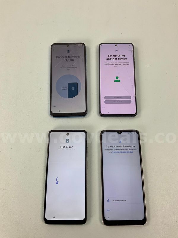 4 - Cell Phones (User Locked) All Power On