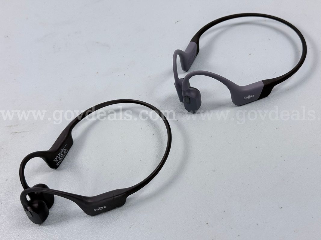 2 - Shokz Bluetooth Wireless Headphones, Models: S803 & OpenSwim Pro Shokz S710 (Both Power On)