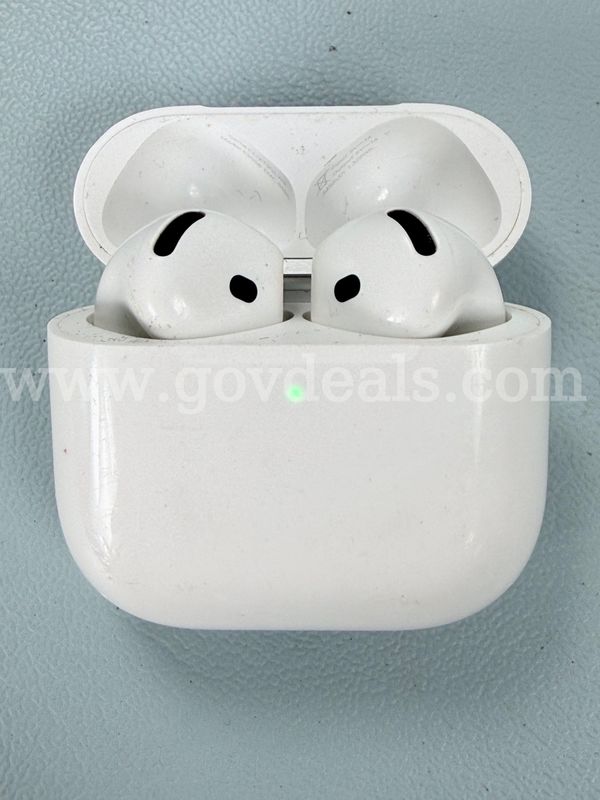 Apple AirPods Gen 4 with Charging Case, Model: A3058 (Powers On)