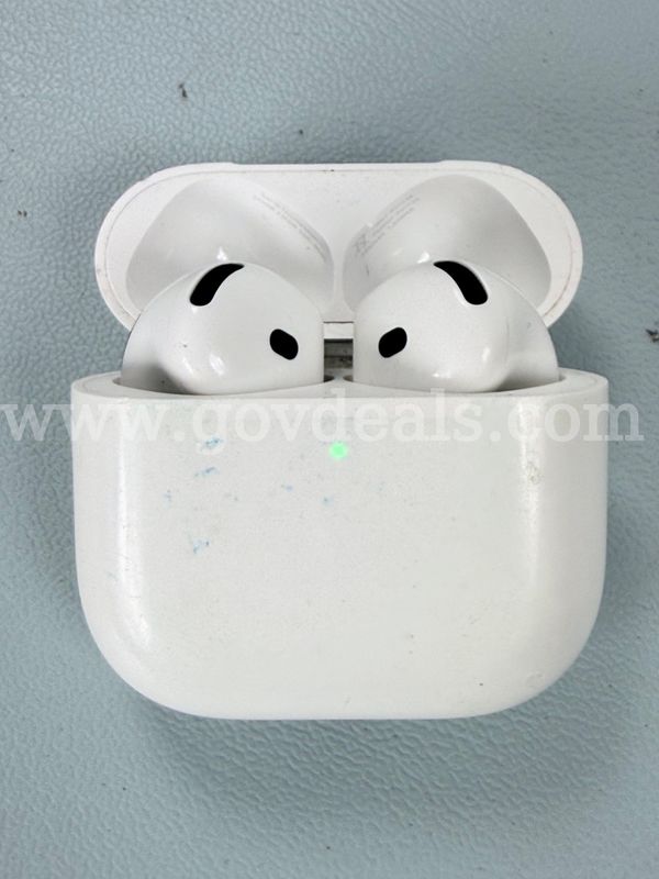 Apple AirPods Gen 4 with Charging Case, Model: A3058 (Powers On)