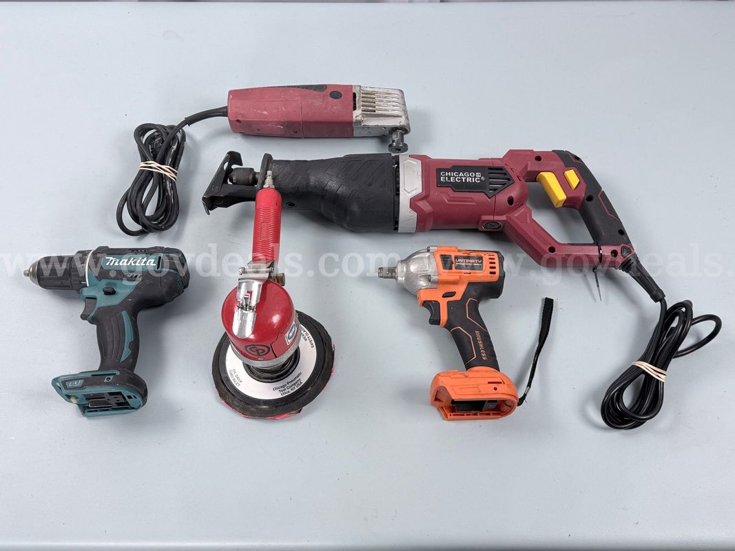 5 - Corded & Cordless Power Tools Including Makita, Chicago Electric, and More (Untested)