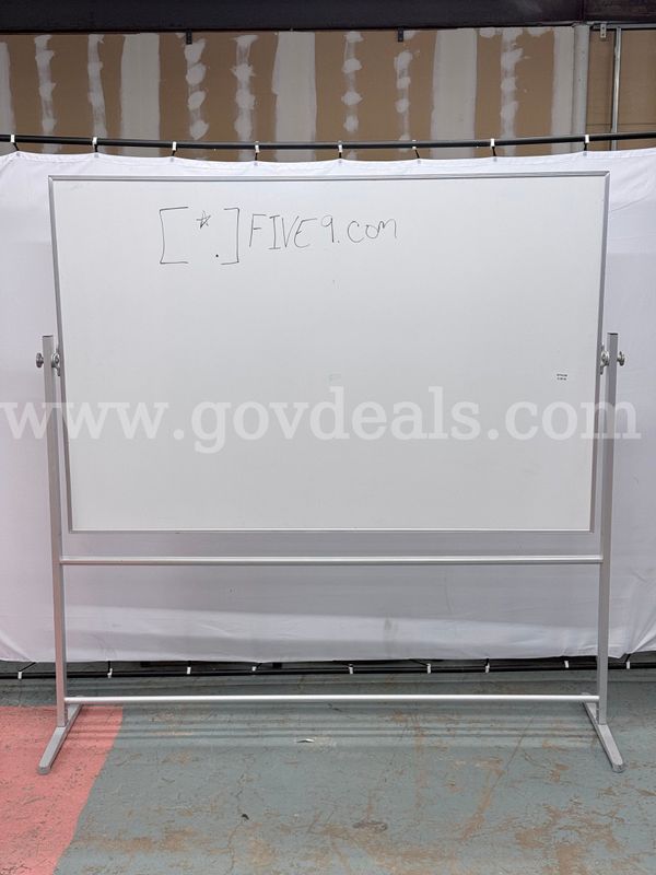 White Board with Stand (L) 76" x (W) 23.5" x (H) 76.5" (With Markings)