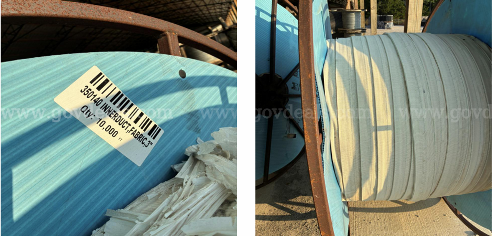 FIBER MATERIAL *SOLD AS IS* 1 LOT -- CONDUIT, FIBER