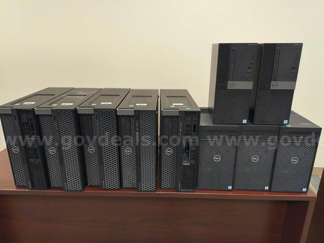 Lot of 5 - Dell 5820; 3 - Dell Precision 3630; and 2 Dell OptiPlex 7070 Desktops. To be sold asis.