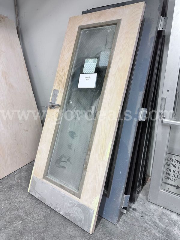 Used Commercial Wood Door w/ Glass