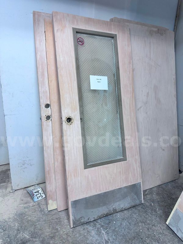 Used Commercial Wood Door w/ Glass