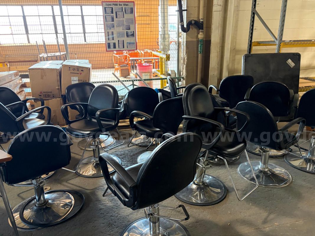 1 Lot of 15 Salon Chairs
