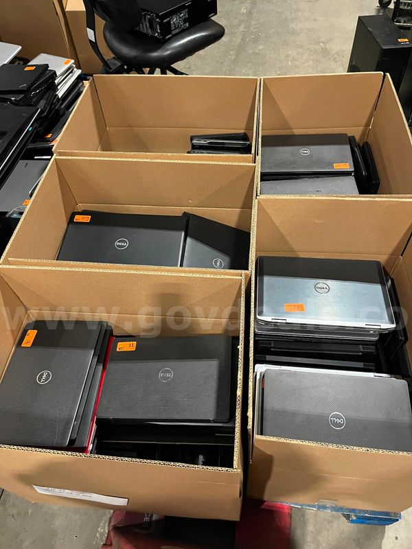 Lot of 393 Dell Latitude/other office laptops. UNTESTED/AS IS. NO HDDS
