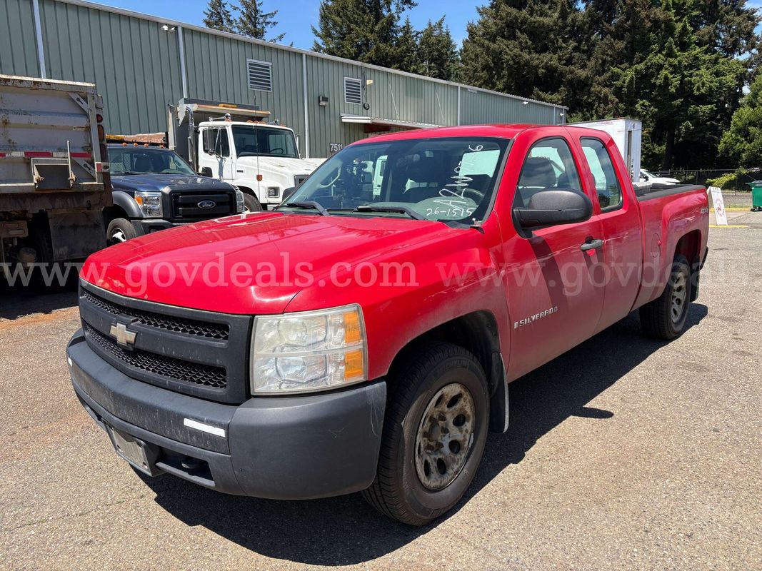 2008 Chevrolet Silverado 1500 Work Truck Ext. Cab 6.5ft Bed 4WD Pickup (ID# 45951) (S6) (26-1515) 490