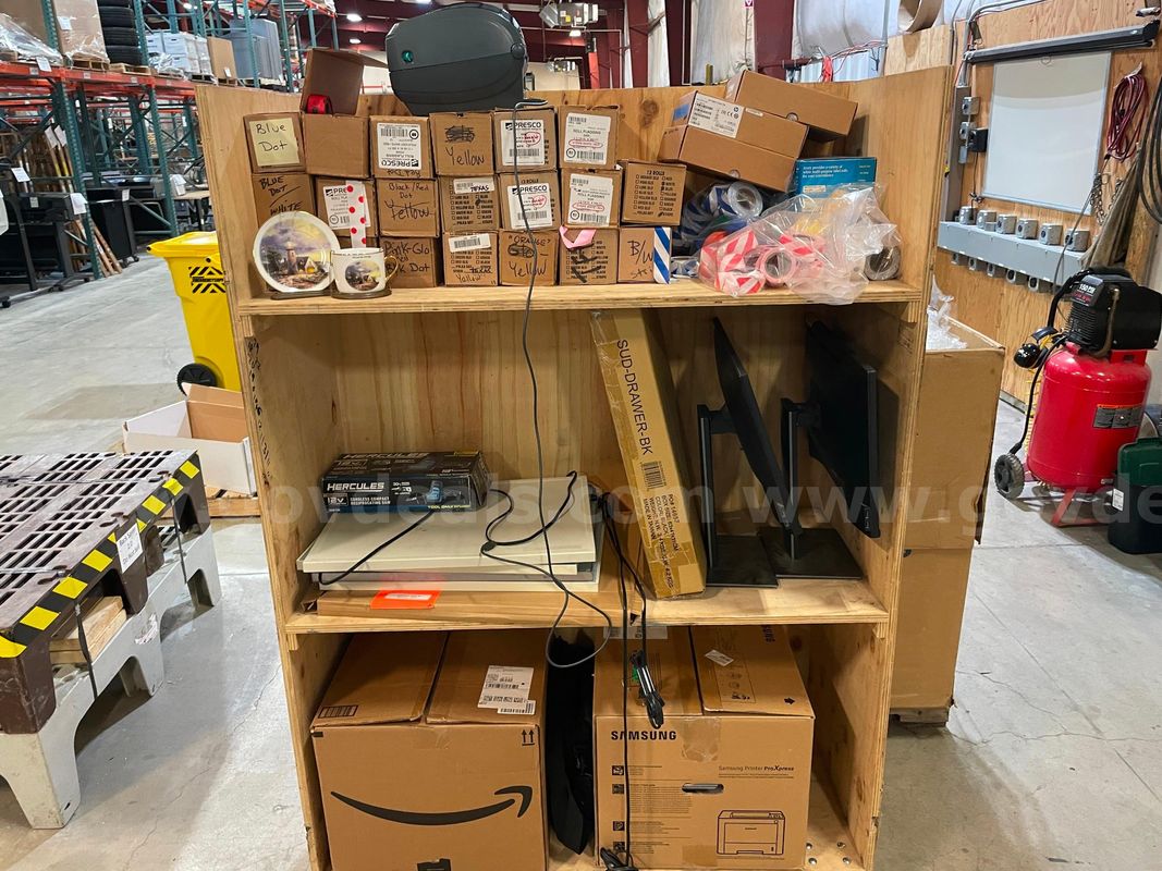 Assorted Cart of Miscellaneous Items | Signal Tape | Printers (ID# 46157) (H06-1L) (No UPC)