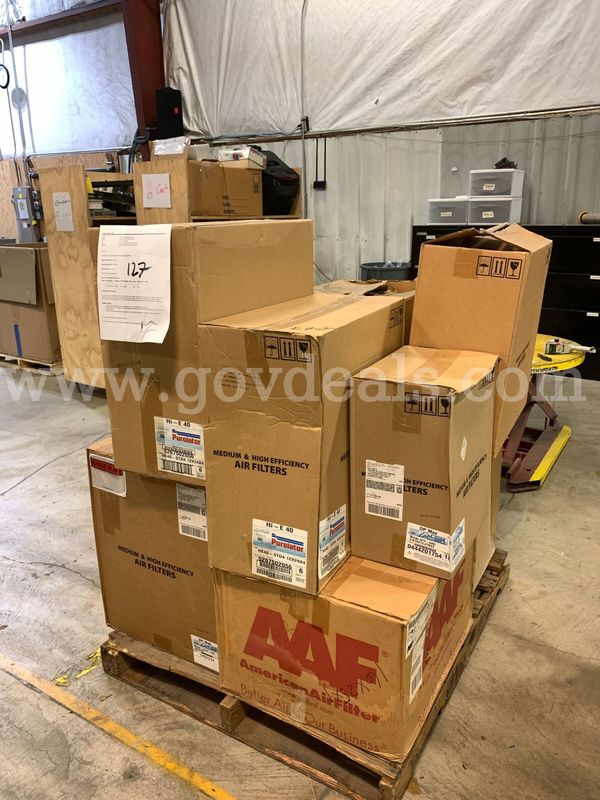 Pallet of Misc. Air Filters (ID# 46539) (I07-2L) (26-0763-1) 179