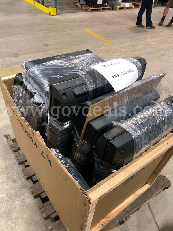 Assorted Monitors/TV's Ct.23 | HP, Samsung, Sony & More! | 1 PLT (ID# 46739) (J11-2R) (26-0641-19) 225