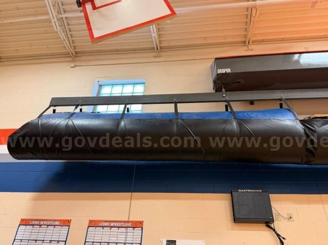Assorted Lot of 2 Wrestling Mats | 3 Sections Per Mat | 1 Blue, 1 Orange (ID #46838) (Off-Site) (26-1603-1) 35408