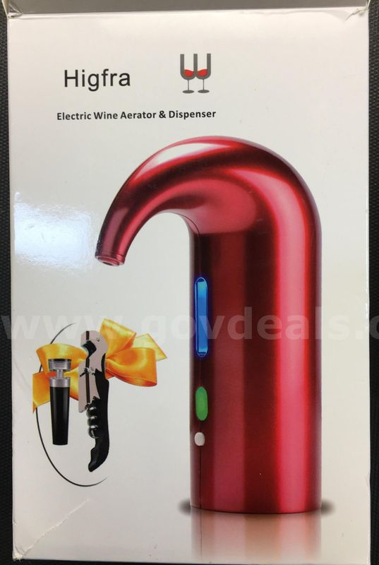 Higfra Electric Wine Aerator & Dispenser (ID# 46852) (D-Case) (TSA) (NO UPC)