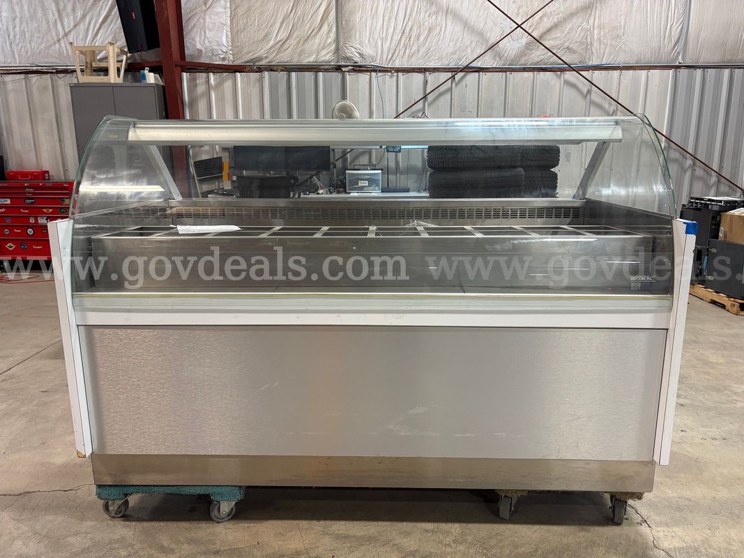 Refcon, Inc. Commercial Curved-Glass Refrigerated Deli/Display Case (ID# 46907) (Center 2LR) (25-3220-4) 652