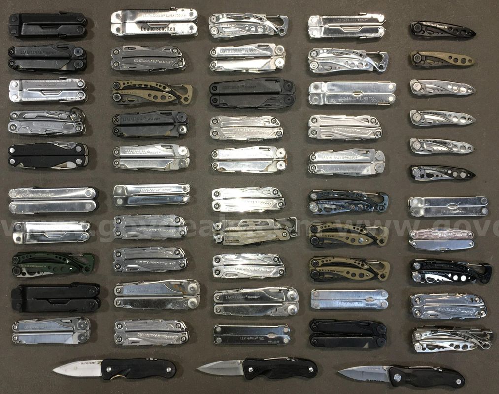 Leatherman Multi-Tool & Knife Lot ~54 Units (ID# 47102) (TSA #2) (NO UPC) (10)