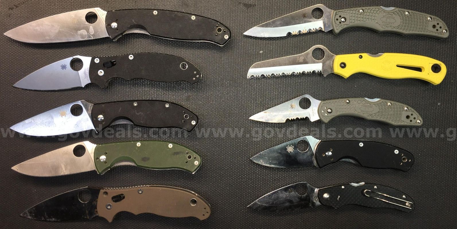 Spyderco Lot ~10 Units (ID# 47150) (TSA #2) (NO UPC) (10)