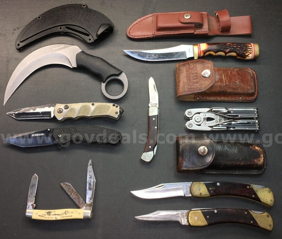 Schrade Knife & Multi-Tool Lot ~9 Units (ID# 47162) (TSA #2) (NO UPC) (10)